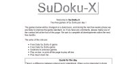 Sudoku-X screen shot